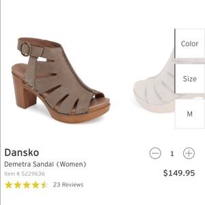 Dansko heeled sandals